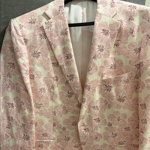 TALLIA Floral Blazer in Pink and Cream